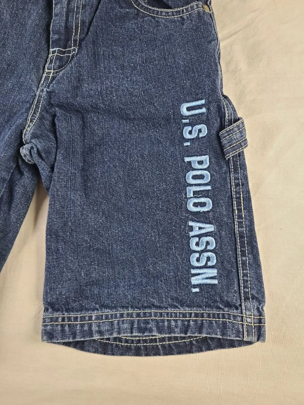 U.S. Polo Assn. Jean Shorts Authentic Quality Cargo Boys 7 Blue